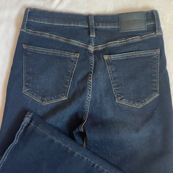Lucky Brand Women's Deep Indigo Flare Jeans - Picture 9 of 10
